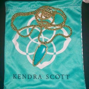 Kendra Scott Shaylee Necklace - Turquoise/Gold